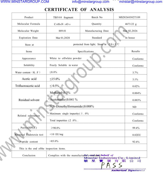 GLOW Blend (BPC-157, GHK-cu, TB-500) (70mg Vial)
