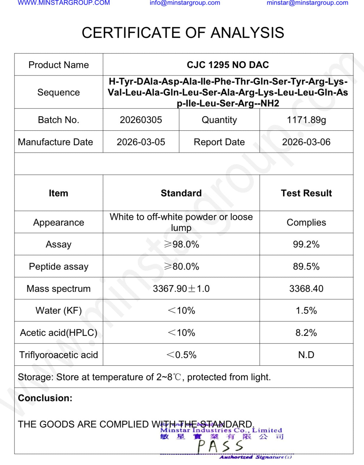 CJC-1295 (no DAC) 5mg + Ipamorelin 5mg Blend (10mg Vial)