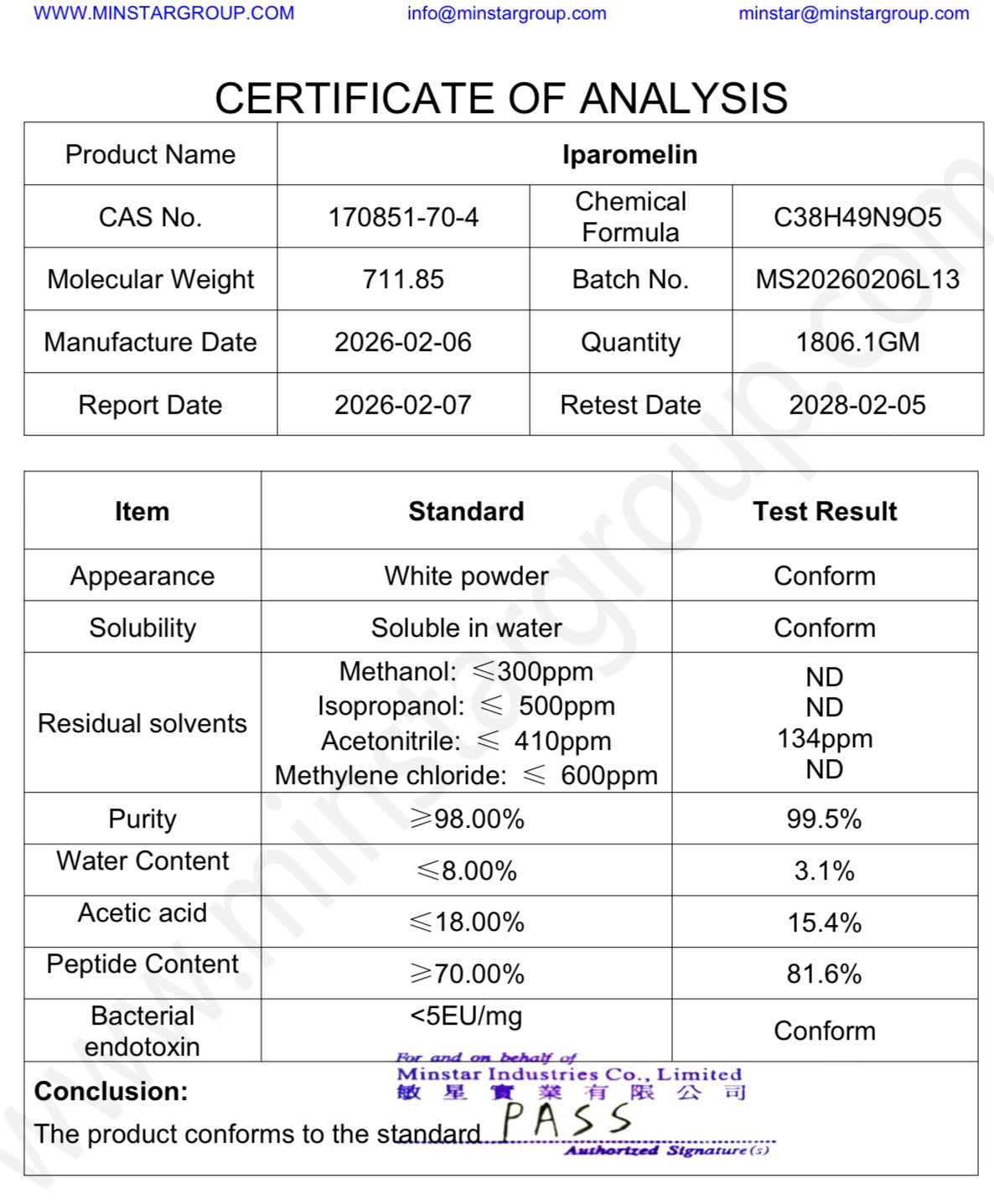 CJC-1295 (no DAC) 5mg + Ipamorelin 5mg Blend (10mg Vial)