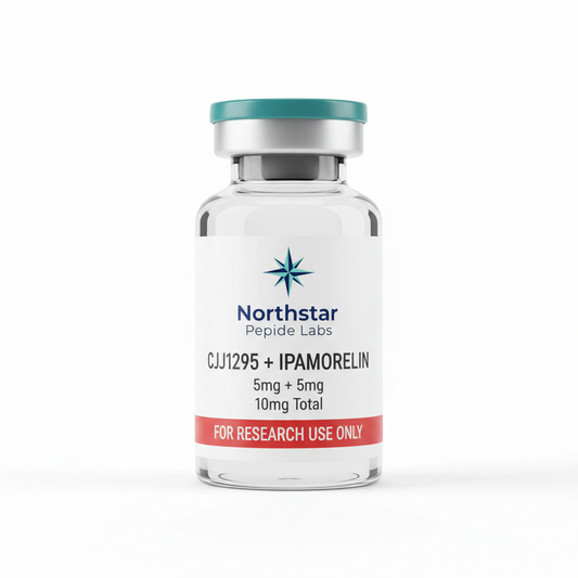 CJC-1295 (no DAC) 5mg + Ipamorelin 5mg Blend (10mg Vial)
